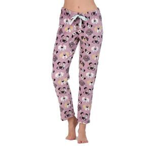 NYC Underground Women's 2XL Purple Animal Print Plush Lounge Pants NWT